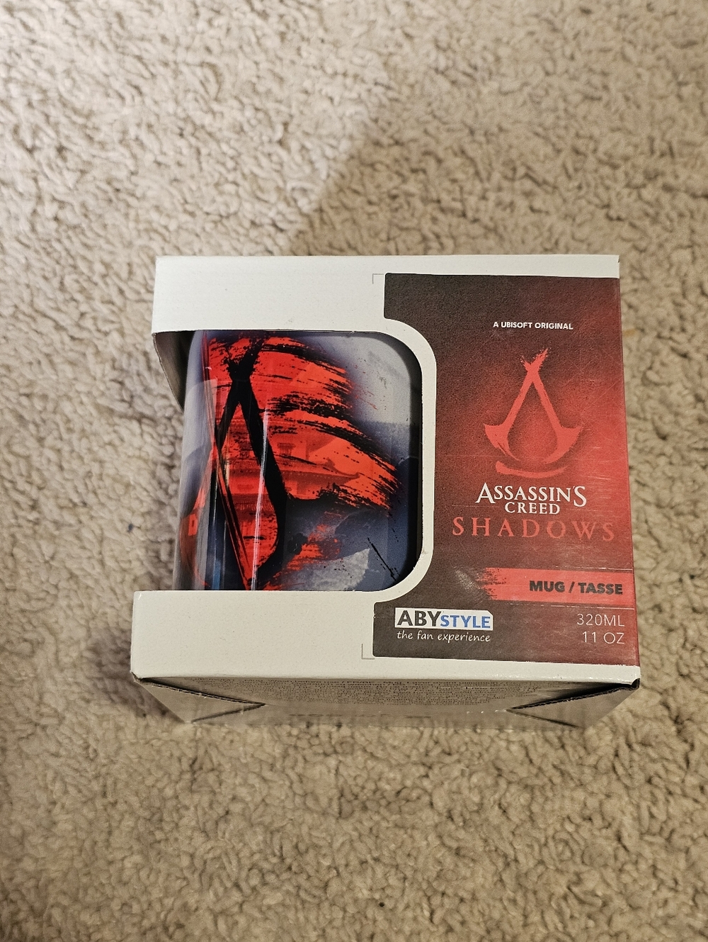 New! Ubisoft Assassin's Creed Shadows Ceramic Mug with Logo 11oz 320ML ABYStyle
